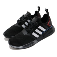 adidas 休閒鞋 NMD R1 襪套式 男女鞋 愛迪達 三葉草 流行 穿搭 情侶鞋 黑 紅 EF1734