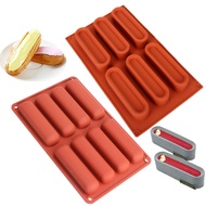 Baking Long Strip Silicone Mousse Cake Molds Chocolate Soap Mould Twinkie Cake Pan Eclair Mold