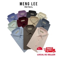 370S (5 Colours) Gazine Short Sleeve Plain Formal Shirt for Men Men Fashion Business Smart Casual - Meng Lee Retail men's tops