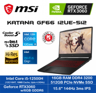MSI - [平玩入門版本] Katana GF66 12UE-512 ( i5-12500H/16GB RAM/ 512GB SSD/ RTX3060 / 15.6" 144Hz ) 手提電腦