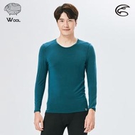 【ADISI】男美麗諾混紡羊毛圓領彈性保暖衣AU2021029 / S-2XL(抗靜電 消臭 透氣 發熱衣 衛生衣)