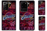 Cleveland Cavaliers Painted TPU Plexiglass Black Hard Case for Apple iPhone 13 12 mini Pro Max 11 XS Max XR 6 7 8 S Plus Samsung S20 Ultra Note 10 9 8 Huawei P40 Pro P30 P20 Mate 20 30 Cover