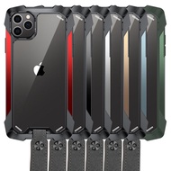 สำหรับ iPhone 12 Mini, iPhone 12, iPhone 12 Pro,IPhone12 Pro Max โลหะกันกระแทก Case TPU + อะคริลิคโลหะวัสดุน้ำหนักเบาและ Slim เคสโทรศัพท์พร้อมสายคล้องมือ