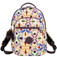 KIPLING 彩色花卉圖樣後背包