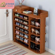 Simple Shoe Rack Multi-Layer Door Shoe Rack Ultra-Thin Shoe Cabinet Dustproof Household Wooden Economical Large Capacity Shoe Rack