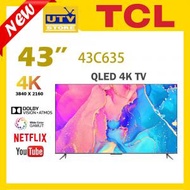 TCL - TCL 43寸 C635 4K超高清量子點Google 智能電視 43C635