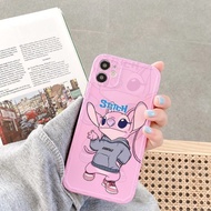 Case_ เคสไอโฟน iPhone12 Stitch สติช เคส iphone 11 pro max Xr Xs X 7 8 plus case คุ้มครองเต็มรูปแบบ นิ่ม mini SE2020