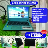 [COD BISA] Termurah! Laptop Acer Aspire E5 473G Core i5 Ram 4 GB HDD 500 GB 14'' Second Bekas Murah Garansi