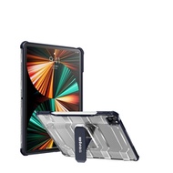 wlons探索者 2021/2020/2018 iPad Pro 12.9吋 軍規抗摔耐撞支架保護殼 含筆槽(深夜藍)