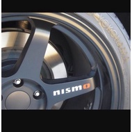 Nismo Rim Vinyl Decal Stickers Set Of 5 (Any Color)
