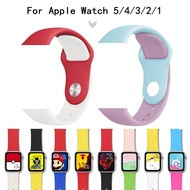NEEKFOXสำหรับApple 5 4 3 2 1 38มม.42มม. ซิลิคอนนุ่มกีฬายางสายรัดนาฬิกาข้อมือสำหรับI Watch Series5 4 3 2 1 40มม.44มม.