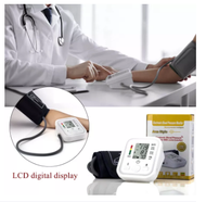 Original Electronic Arm Blood Pressure Monitor Digital Wrist Arm Type Rechargeable Kit Style BP Automatic Digital Blood Pressure Monitor LCD Heart Rate