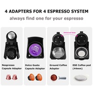 HiBREW expresso coffee machine capsule espresso machine, pod coffee maker Dolce gusto nespresso powder multiple capsule