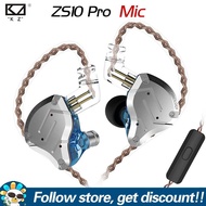FAAEAL KZ ZS10 PRO 4BA + 1DD Hybrid In Ear หูฟัง5ไดร์เวอร์ HIFI DJ Monitor วิ่งกีฬา3.5มม.Universal Fit IEM หูฟัง2 Pin หูฟังตัดเสียงรบกวนหูฟังสำหรับ Iphone Xiaomi Huawei สมาร์ทโทรศัพท์มือถือเครื่องเล่น MP4 MP3