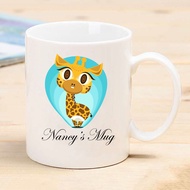 Personalised Name Cartoon Giraffe Ceramic Mug Coffee Mug Funny Birthday Gift Anniversary Christmas Ornament