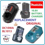 MAKITA 10.8V BATTERY / CHARGER DC10WA 7.2V 12V LITHIUM BATERI DRILL BL1013 DF330DWE DF330 TD090DWE TD090 LCT204 HS300DW HD300 CL100DW BATERY CHARGER 10.8 V 12 V LION LITHIUM BATTERIES BATTERY ORIGINAL REPLACEMENT MAKITA BATTERY