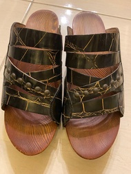 麥肯納 木屐牛皮拖鞋