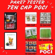 Paket Tester Bisnis Franchise Waralaba Usaha Minuman Teh Cap Poci ORI