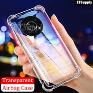 ETSupply Phone Case Honor X7 X8 X9 Case Transparent Case Shockproof Silicone Clear Casing for Honor X8 X7 X9 5G Handphone Protective Cover Housing
