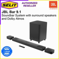 JBL Bar 9.1 True Wireless Bluetooth Soundbar System with surround speakers and Dolby Atmos [Selit Trading]