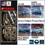 2pcs Screw Caliper Pump Brake Pump Fork Screw LC135 RXZ Y125 Y125ZR RX-Z BOSCH LCV1 LCNEW Skru Depan Fork Brake Pump