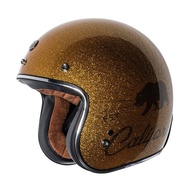 TORC【極度風速】 T50 | Grizzly sparkle gold系列復古帽 金蔥 安全帽