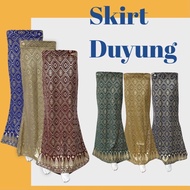 ☈⊙ ⚡️Hot Sale⚡️Glitter Printed Skirt Duyung / Muslimah Skirt Kain Songket [Ready Stock]