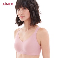 Aimer Women's Full Coverage Stable Support Unlined Seamless Skinny Comfort Strap Bra AM176241