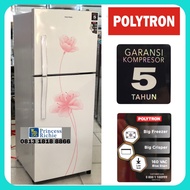 Kulkas Polytron 2 pintu PRX 212 W