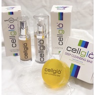 [Shop Malaysia] cellglo skin care 3 treasure set bar whitening soap sunblock cream 21 fine brightening