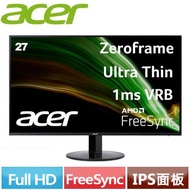ACER宏碁 27型 SB271 Full HD 超薄窄邊螢幕