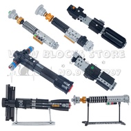 ✈【Factory Direct Sale】✈MOC Vader Dark Lord Emo Lightsaber Hilt Model Combat Robot Weapon Bricks Building Blocks Creative