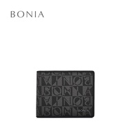Bonia Black Monogram 8 Card Wallet