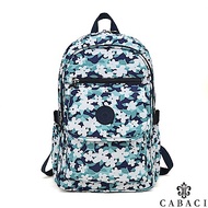 CABACI 輕量防潑水多隔層後背包-清新花朵