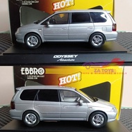 1:43 Aaa Silver by Ebbro Honda Odyssey Absolute RA6 Diecast Model Toy