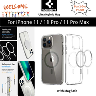 Spigen Ultra Hybrid Mag Case สำหรับ Apple iPhone 12 / iPhone 12 Pro / iPhone 12 Pro Max เคสโทรศัพท์ [เทคโนโลยีป้องกันสีเหลือง] ใหม่พร้อม MagSafe รวมทุกอย่างเคสใสใสป้องกันการหล่นฝาครอบป้องกัน