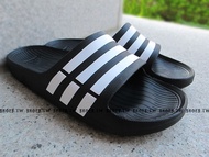 ADIDAS【G15890】DURAMO SLIDE 拖鞋 防水拖 一體成型 黑色 男女都有