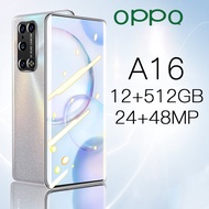 OPPO A16 โทรศัพท์มือถือ โทรศัพท์ 12GB+512GB โทรศัพท์มือถือราคาถูก ของแท้100เครื่องไทย 5G SmartPhone ประกันศูนย์ 1ป