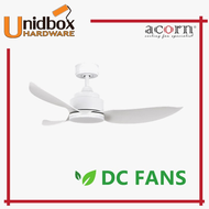 Acorn DC-356 36'' ceiling fans + remote control + 24W LED-RGB/Walk In Wardrobes/Balconies/Kitchens/Bedroom/Living Room