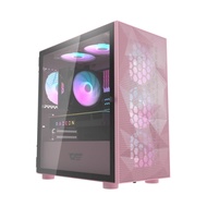 darkFlash DLM21 Mesh M-ATX 電腦機殼/機箱 鐵網版-粉色(不含風扇) – DF01-0026