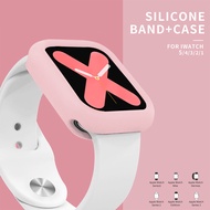 Band + CaseสำหรับI Watch Series 5 4 44มม.40มม.กำไลข้อมือเปลี่ยนหัวได้สำหรับสายนาฬิกาApple Series321 42มม.38มม.ดูอุปกรณ์เสริม