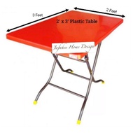 JFH 3V 2X3 Foldable Plastic Table / Rectangular Folding Plastic Table