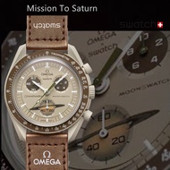 นาฬิกาข้อมือOMEGA  คอลเลกชั่นใหม่ล่าสุด  Omega x Swatch Speedmaster MoonSwatch รุ่นMission To Saturn
