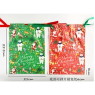 Japanese Christmas Gift Drawstring Bag Candy Baking Bag Cute Gift Bag
