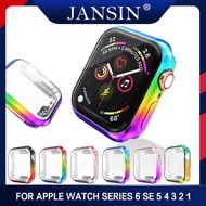 เคสป้องกัน For Apple Watch Series 6 SE 5 4 3 2 1 44mm 40mm 42mm 38mm เคสกันรอยหน้าจอ TPU แบบไล่ระดับสี