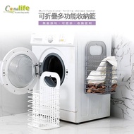 【Conalife】壁掛式折疊收納洗衣籃(1入)