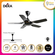 DEKA SV22/SVBABY/SVBABYL 56/42 INCH BLACK/WHITE CEILING FAN