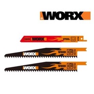 【WORX 威克士】152mm 金屬往復鋸條3件套 HSS高速鋼(WA8007)