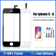 หน้าจอสัมผัส Digitizer สำหรับ iPhone 5 5S 6 Plus 6S SE 5c หน้าจอสัมผัส + กรอบแผงสัมผัสด้านหน้าเลนส์กระจกสำหรับ Iphone 7 8 Plus 6 P