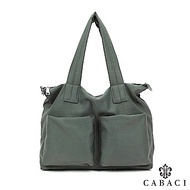 CABACI 素色水洗尼龍手提肩背斜背包